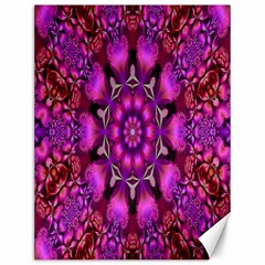 Pink Fractal Kaleidoscope  Canvas 12  X 16  (unframed) by KirstenStar