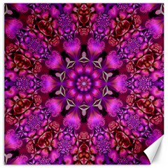 Pink Fractal Kaleidoscope  Canvas 20  X 20  (unframed) by KirstenStar