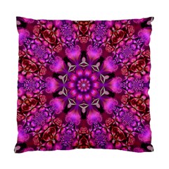 Pink Fractal Kaleidoscope  Cushion Case (two Sided) 