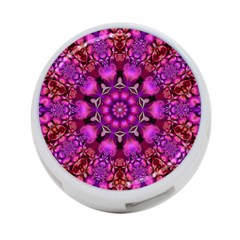 Pink Fractal Kaleidoscope  4-port Usb Hub (one Side) by KirstenStar