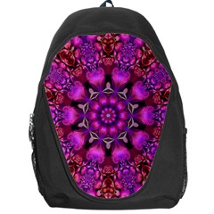 Pink Fractal Kaleidoscope  Backpack Bag by KirstenStar