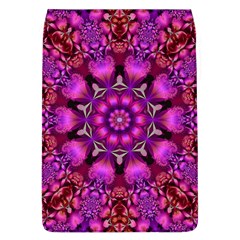 Pink Fractal Kaleidoscope  Removable Flap Cover (l) by KirstenStar