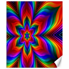 Rainbow Flower Canvas 8  x 10  (Unframed)