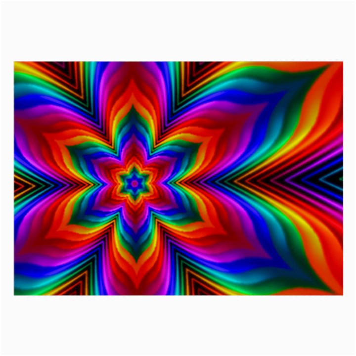 Rainbow Flower Glasses Cloth (Large, Two Sided)