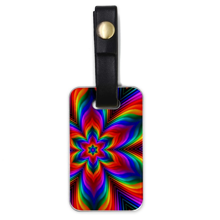 Rainbow Flower Luggage Tag (One Side)