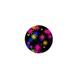 Colorful stars pattern 1  Mini Magnet Front