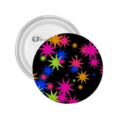 Colorful Stars Pattern 2 25  Button