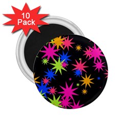 Colorful Stars Pattern 2 25  Magnet (10 Pack)