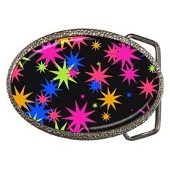 Colorful Stars Pattern Belt Buckle