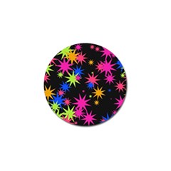 Colorful Stars Pattern Golf Ball Marker (4 Pack)