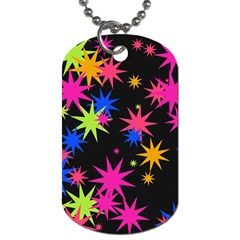 Colorful Stars Pattern Dog Tag (two Sides)