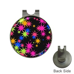 Colorful Stars Pattern Golf Ball Marker Hat Clip