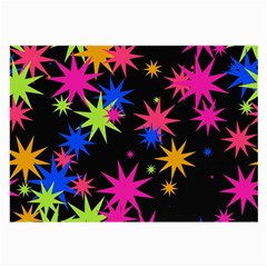 Colorful Stars Pattern Large Glasses Cloth by LalyLauraFLM