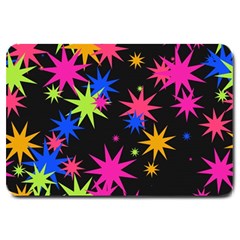 Colorful Stars Pattern Large Doormat