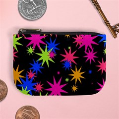 Colorful Stars Pattern Mini Coin Purse by LalyLauraFLM