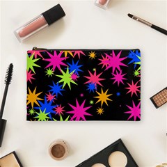 Colorful Stars Pattern Cosmetic Bag (medium) by LalyLauraFLM