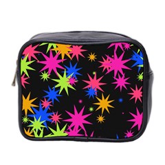 Colorful Stars Pattern Mini Toiletries Bag (two Sides)