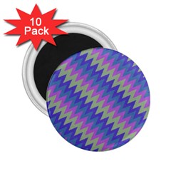 Diagonal Chevron Pattern 2 25  Magnet (10 Pack)