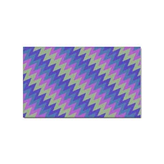 Diagonal Chevron Pattern Sticker (rectangular) by LalyLauraFLM