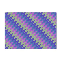 Diagonal Chevron Pattern Sticker A4 (10 Pack) by LalyLauraFLM