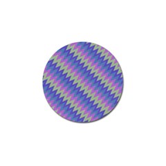 Diagonal Chevron Pattern Golf Ball Marker