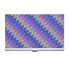 Diagonal Chevron Pattern Business Card Holder