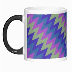 Diagonal Chevron Pattern Morph Mug by LalyLauraFLM