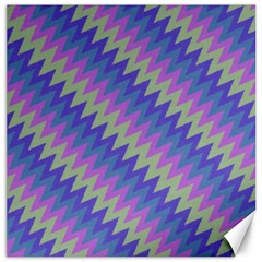 Diagonal Chevron Pattern Canvas 16  X 16 