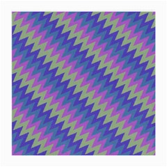 Diagonal Chevron Pattern Medium Glasses Cloth by LalyLauraFLM