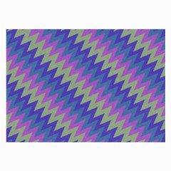 Diagonal Chevron Pattern Large Glasses Cloth (2 Sides)