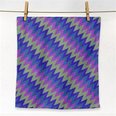 Diagonal Chevron Pattern Face Towel