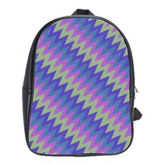 Diagonal Chevron Pattern School Bag (large)