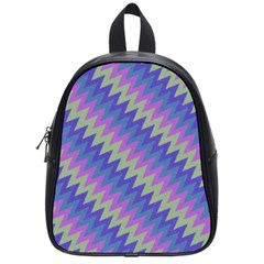 Diagonal Chevron Pattern School Bag (small) by LalyLauraFLM