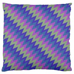 Diagonal Chevron Pattern Large Cushion Case (two Sides)