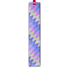 Diagonal Chevron Pattern Large Book Mark by LalyLauraFLM