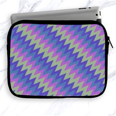 Diagonal Chevron Pattern Apple Ipad 2/3/4 Zipper Case