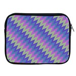 Diagonal chevron pattern Apple iPad 2/3/4 Zipper Case Front