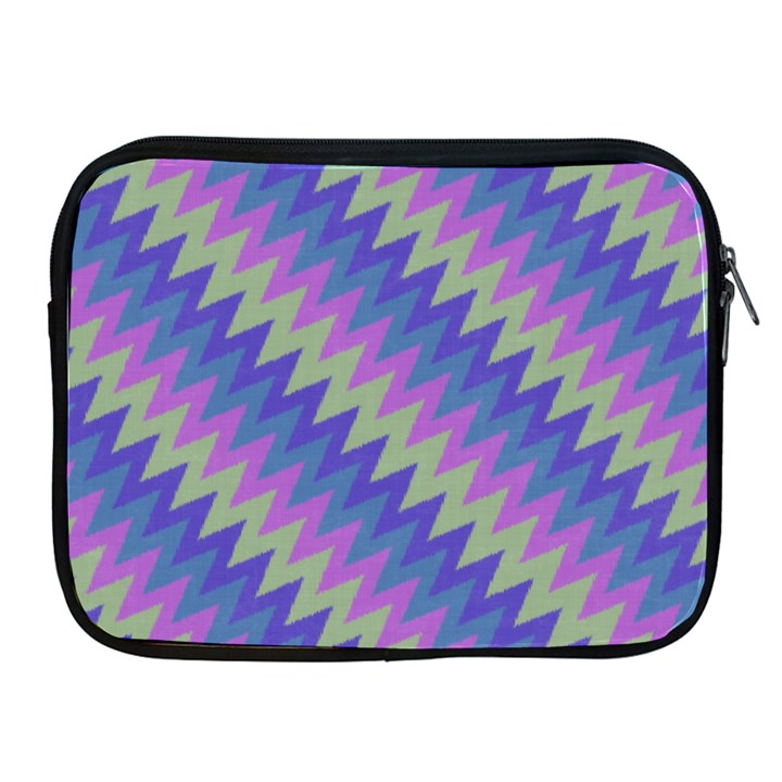 Diagonal chevron pattern Apple iPad 2/3/4 Zipper Case