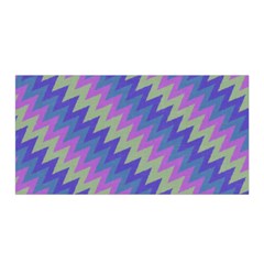 Diagonal Chevron Pattern Satin Wrap