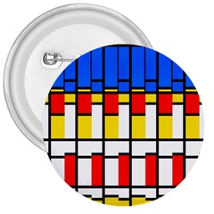 Colorful Rectangles Pattern 3  Button