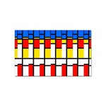 Colorful rectangles pattern Sticker Rectangular (100 pack) Front