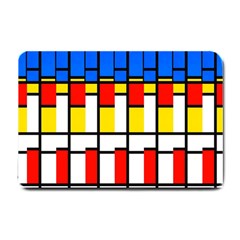 Colorful Rectangles Pattern Small Doormat