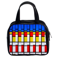 Colorful Rectangles Pattern Classic Handbag (two Sides) by LalyLauraFLM