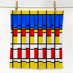 Colorful Rectangles Pattern Face Towel