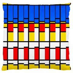 Colorful Rectangles Pattern Large Cushion Case (two Sides)