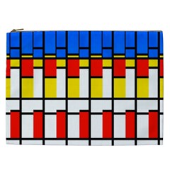 Colorful Rectangles Pattern Cosmetic Bag (xxl)