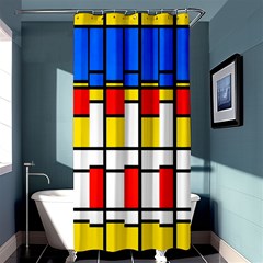 Colorful Rectangles Pattern	shower Curtain 36  X 72 