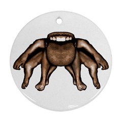 Fantasty Dark Alien Monster Round Ornament by dflcprints