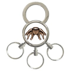 Fantasty Dark Alien Monster 3-ring Key Chain by dflcprints