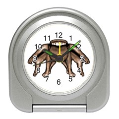 Fantasty Dark Alien Monster Desk Alarm Clock by dflcprints